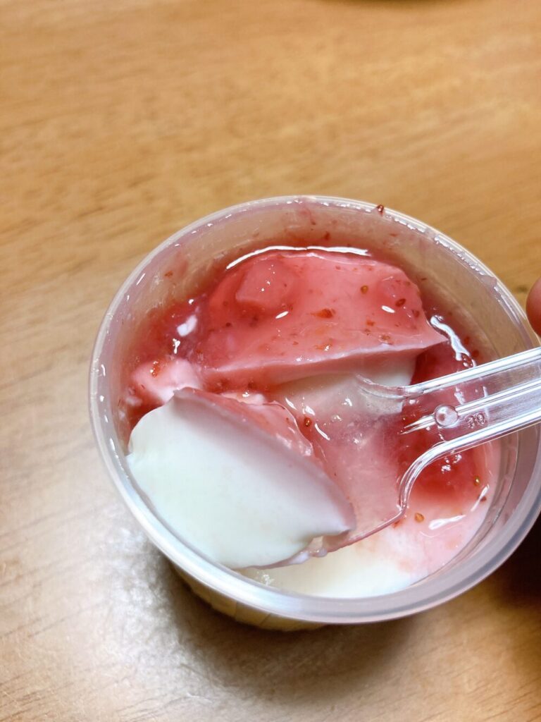 TODOC杏仁を食べ進めている時の様子